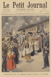 Arrival of Queen Ranavalo of Madagascar in Paris by French School